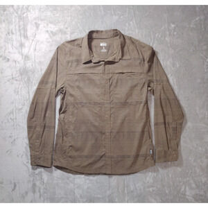 Rei Coop Hiking Shirt Mens M Button Up Vented Outdoor Fishing Gorpcore